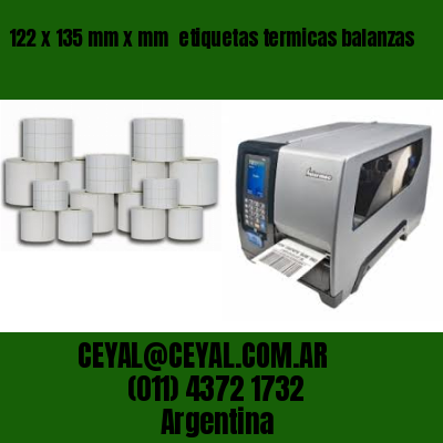 122 x 135 mm x mm  etiquetas termicas balanzas