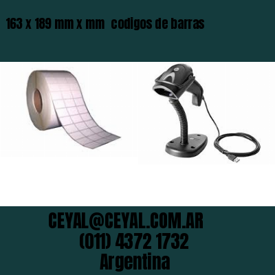 163 x 189 mm x mm  codigos de barras