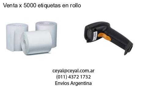 Venta x 5000 etiquetas en rollo