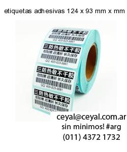 etiquetas adhesivas 124 x 93 mm x mm