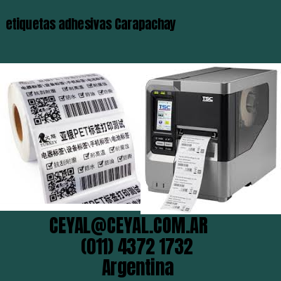 etiquetas adhesivas Carapachay