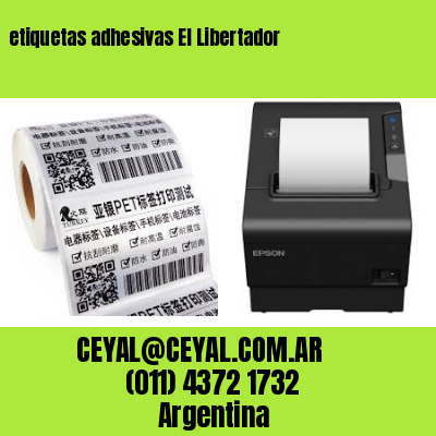 etiquetas adhesivas El Libertador