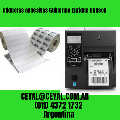 etiquetas adhesivas Guillermo Enrique Hudson