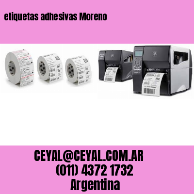 etiquetas adhesivas Moreno