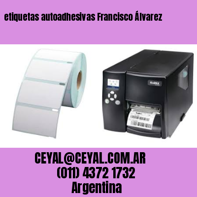 etiquetas autoadhesivas Francisco Álvarez