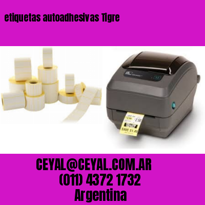 etiquetas autoadhesivas Tigre