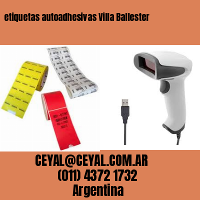 etiquetas autoadhesivas Villa Ballester