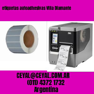 etiquetas autoadhesivas Villa Diamante