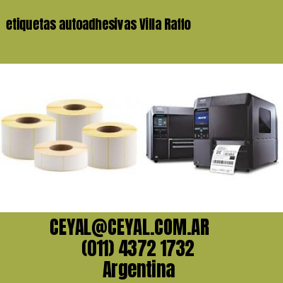 etiquetas autoadhesivas Villa Raffo