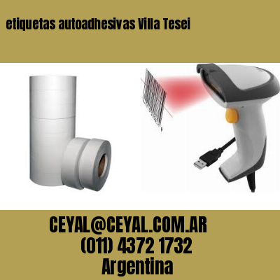 etiquetas autoadhesivas Villa Tesei