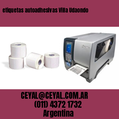 etiquetas autoadhesivas Villa Udaondo