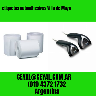 etiquetas autoadhesivas Villa de Mayo