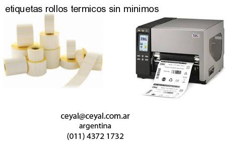 etiquetas rollos termicos sin minimos