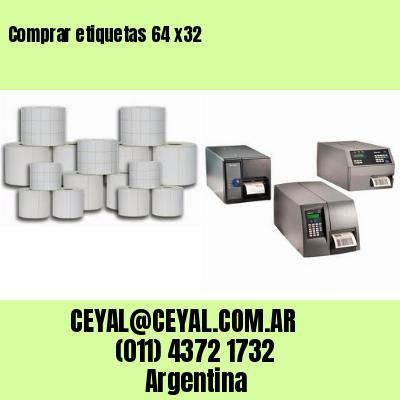 Comprar etiquetas 64 x32