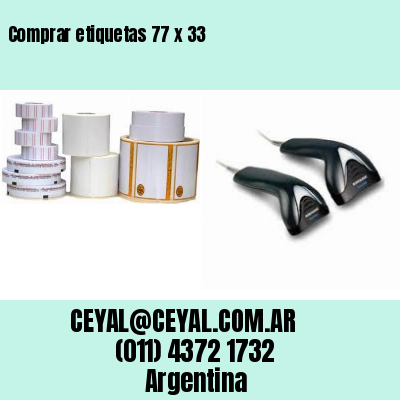 Comprar etiquetas 77 x 33