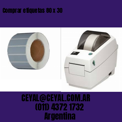 Comprar etiquetas 80 x 30