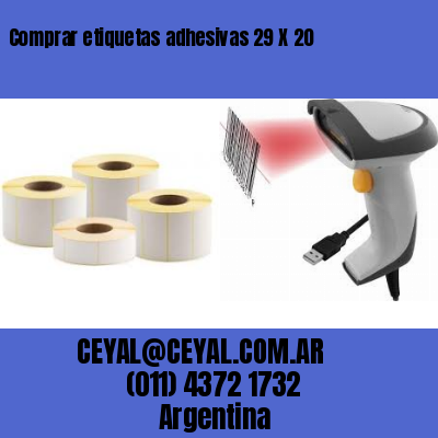 Comprar etiquetas adhesivas 29 X 20