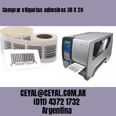 Comprar etiquetas adhesivas 38 X 20