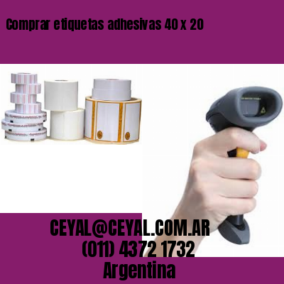 Comprar etiquetas adhesivas 40 x 20