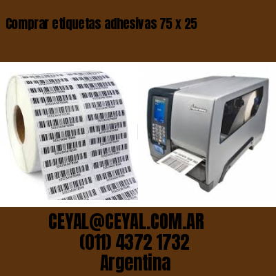 Comprar etiquetas adhesivas 75 x 25