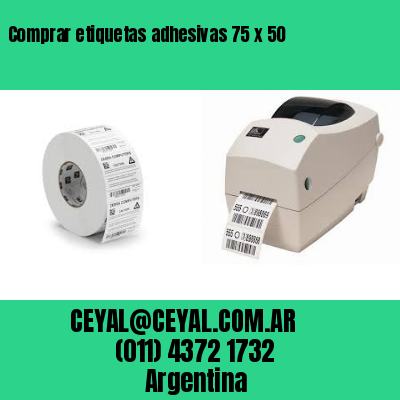 Comprar etiquetas adhesivas 75 x 50