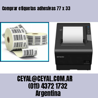 Comprar etiquetas adhesivas 77 x 33