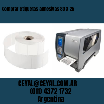 Comprar etiquetas adhesivas 80 X 25