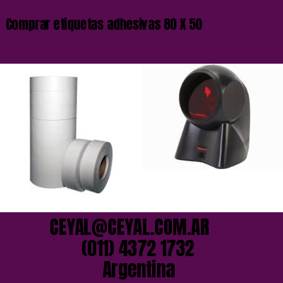 Comprar etiquetas adhesivas 80 X 50