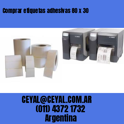 Comprar etiquetas adhesivas 80 x 30