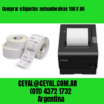 Comprar etiquetas autoadhesivas 100 X 80