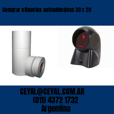 Comprar etiquetas autoadhesivas 30 x 20