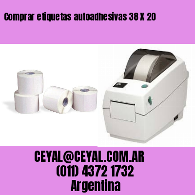 Comprar etiquetas autoadhesivas 38 X 20