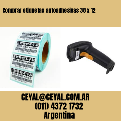 Comprar etiquetas autoadhesivas 38 x 12