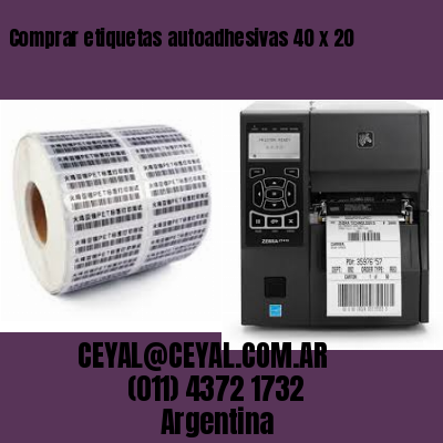 Comprar etiquetas autoadhesivas 40 x 20