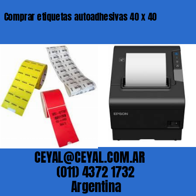 Comprar etiquetas autoadhesivas 40 x 40