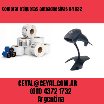 Comprar etiquetas autoadhesivas 64 x32