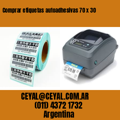 Comprar etiquetas autoadhesivas 70 x 30