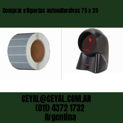 Comprar etiquetas autoadhesivas 75 x 25