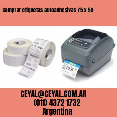 Comprar etiquetas autoadhesivas 75 x 50