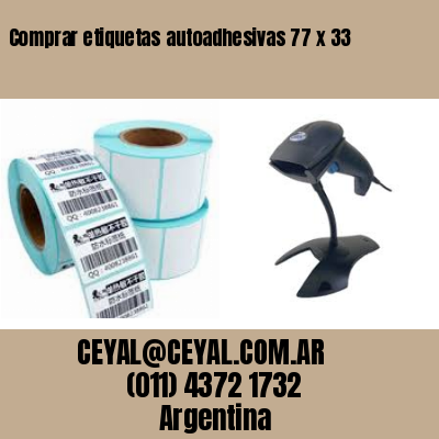 Comprar etiquetas autoadhesivas 77 x 33