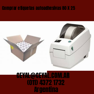 Comprar etiquetas autoadhesivas 80 X 25