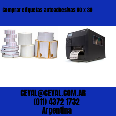 Comprar etiquetas autoadhesivas 80 x 30