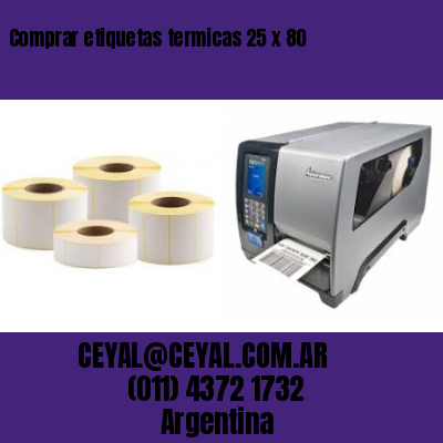 Comprar etiquetas termicas 25 x 80