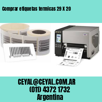 Comprar etiquetas termicas 29 X 20