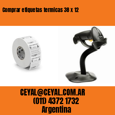 Comprar etiquetas termicas 38 x 12