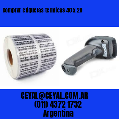 Comprar etiquetas termicas 40 x 20