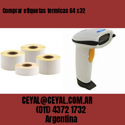 Comprar etiquetas termicas 64 x32