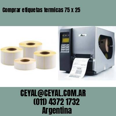 Comprar etiquetas termicas 75 x 25