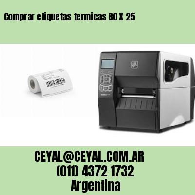 Comprar etiquetas termicas 80 X 25