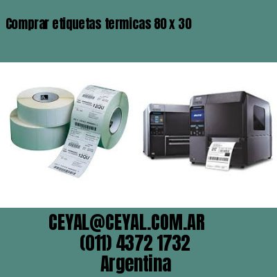 Comprar etiquetas termicas 80 x 30